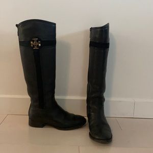 Tory Burch black boots 5 1/2